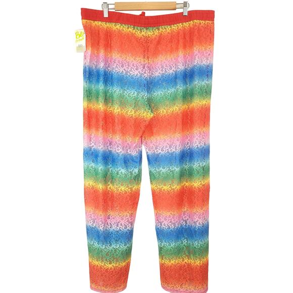 Nordstrom BP. Pride Rainbow Ombre Laci Lace Swim Coverup Pants Size XXL, NWT - Picture 6 of 15